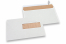Fensterbriefumschläge cremeweiss, 156 x 220 mm (EA5), Fenster rechts 40 x 110 mm, Fensterposition 15 mm von Links und 66 mm von unten, 90 Gramm, ca. 7 Gramm pro Stück | PIT Packaging.de | Briefumschlaegebestellen