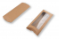 Geschenkverpackung Braun - 110 x 220 x 35 mm - mit Fenster 70 x 180 mm | PIT Packaging.de | Briefumschlaegebestellen