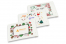 Weiße Weihnachts-Luftpolstertaschen - Beispiele mit einem Logo | PIT Packaging.de | Briefumschlaegebestellen