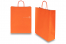 Tragetaschen aus Papier mit gedrehten Papierkordeln - orange, 320 x 120 x 410 mm, 100 Gramm | PIT Packaging.de | Briefumschlaegebestellen