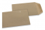 Farbigen Flachbeutel - Braun Kraft, 85 x 125 mm | PIT Packaging.de | Briefumschlaegebestellen