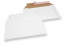 Versandtaschen aus Wellpappe Weiß - 190 x 275 mm | PIT Packaging.de | Briefumschlaegebestellen
