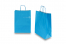 Tragetaschen aus Papier mit gedrehten Papierkordeln - blau, 260 x 120 x 350 mm, 90 Gramm | PIT Packaging.de | Briefumschlaegebestellen