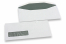 Fensterumschläge, Weiss, 114 x 229 mm (C5/6), Fenster links 30 x 100 mm, Fensterposition 15 mm von links und 20 mm von unten, 80 Gramm, gummiert | PIT Packaging.de | Briefumschlaegebestellen