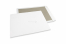 Papprückwandtaschen - 400 x 500 mm, 120 Gramm weiße Kraft-Vorderseite, 700 Gramm graue Duplex-Rückseite, ungummiert / kein Haftklebeverschluß | PIT Packaging.de | Briefumschlaegebestellen
