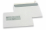 Fensterumschläge, Weiss, 156 x 220 mm (EA5), Fenster links 40 x 110 mm, Fensterposition 20 mm von links und 66 mm von unten, 90 Gramm, haftkleberverschluß | PIT Packaging.de | Briefumschlaegebestellen
