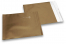 Goldene Folienumschläge matt metallic farbig - 165 x 165 mm | PIT Packaging.de | Briefumschlaegebestellen