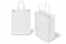 Tragetaschen aus Papier mit gedrehten Papierkordeln - weiß, 180 x 80 x 220 mm, 90 Gramm | PIT Packaging.de | Briefumschlaegebestellen