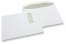 Fensterumschläge, Weiss, 229 x 324 mm (C4), Fenster links 40 x 110 mm, Fensterposition 20 mm von links und 60 mm von oben, 120 Gramm, gummiert an der Breitseite  | PIT Packaging.de | Briefumschlaegebestellen