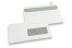 Laserdrucker Briefumschläge, 110 x 220 mm (DL), Fenster rechts 40 x 110 mm, Fensterposition 15 mm von rechts und 20 mm von unten  | PIT Packaging.de | Briefumschlaegebestellen