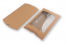 Geschenkverpackung Braun - 162 x 229 x 35 mm - mit Fenster 120 x 180 mm | PIT Packaging.de | Briefumschlaegebestellen
