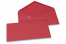 Farbige Umschläge  für Glückwunschkarten  - Rot, 110 x 220 mm | PIT Packaging.de | Briefumschlaegebestellen