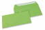 Farbige Briefumschläge Papier -  Apfelgrün, 110 x 220 mm | PIT Packaging.de | Briefumschlaegebestellen