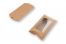 Geschenkverpackung Braun - 114 x 162 x 35 mm - mit Fenster 70 x 120 mm | PIT Packaging.de | Briefumschlaegebestellen