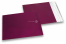  Bordeaux Folienumschläge matt metallic farbig - 165 x 165 mm | PIT Packaging.de | Briefumschlaegebestellen