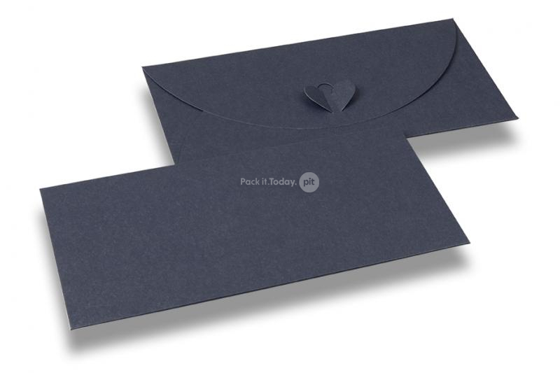 Geschenkumschläge Herz-Verschluss - Blau