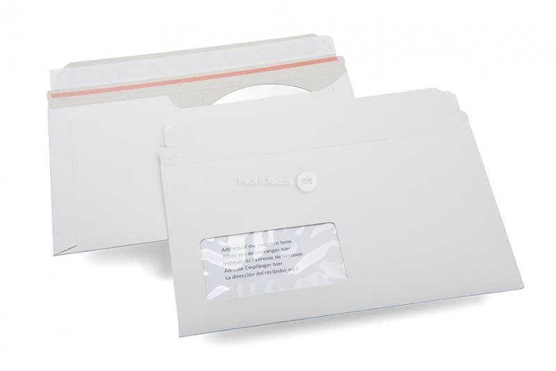 Karton-Briefumschläge mit Fach für Medien - CD/DVD Briefumschlag mit Fenster