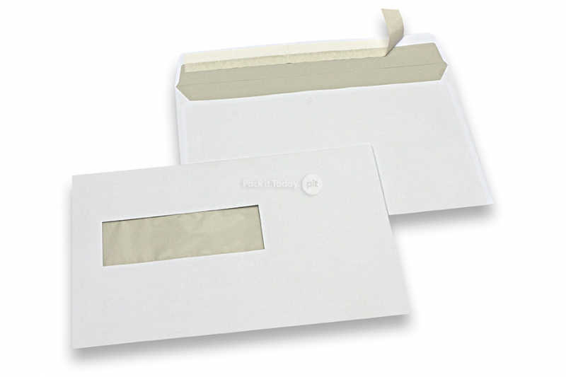 Laserdrucker Briefumschläge, 156 x 220 mm (EA5), Fenster links 40 x 110 mm, Fensterposition 120 mm von links und 66 mm von unten, Gewicht pro Stück ca. 6 Gramm
