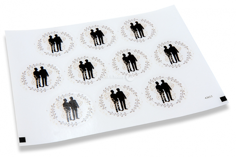 Hochzeit-Verschlusssiegel - Mann und Mann