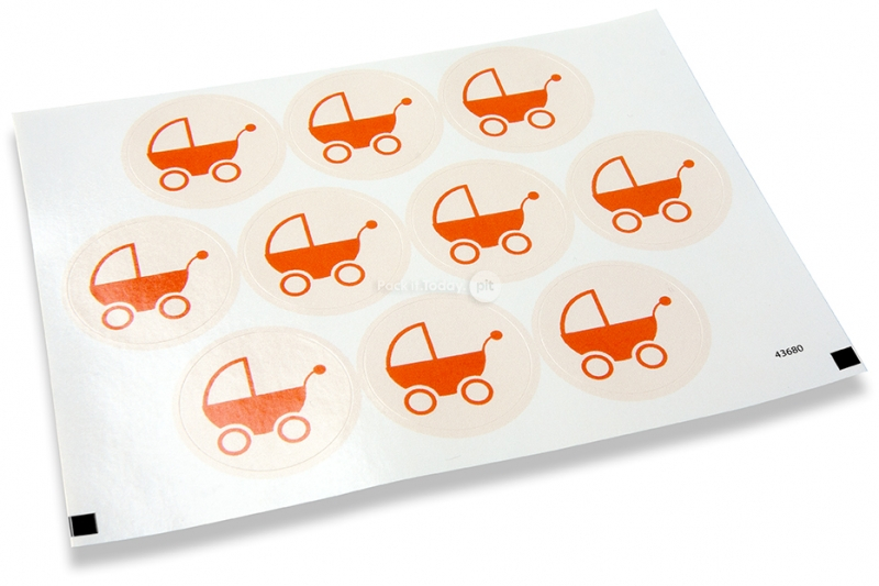 Geburt-Verschlusssiegel - Kinderwagen rot