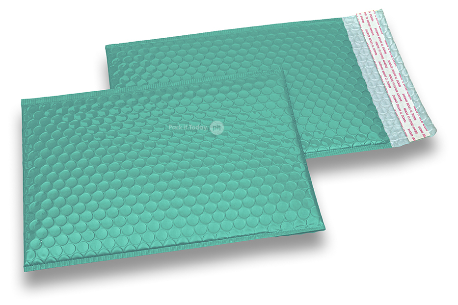 Mintgrüne Hochglanz Luftpolstertaschen