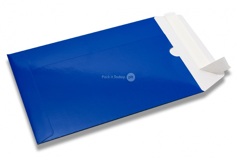 Blaue Versandtaschen glänzend
