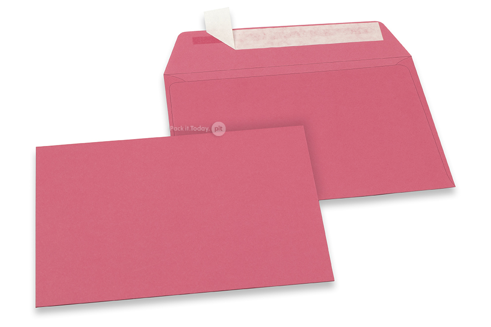 Farbige Briefumschläge Papier - Rosa, 114 x 162 mm