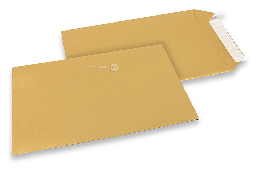 Farbige Briefumschläge Papier - Gold metallic, 229 x 324 mm
