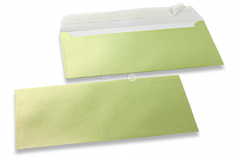 Limone Briefumschläge mit Perlmutteffekt - 110 x 220 mm
