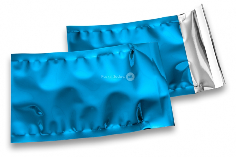 Blaue Metallic Folienumschläge - 114 x 162 mm