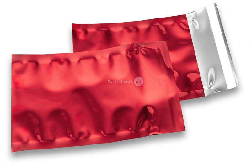 Rote Metallic Folienumschläge - 114 x 162 mm