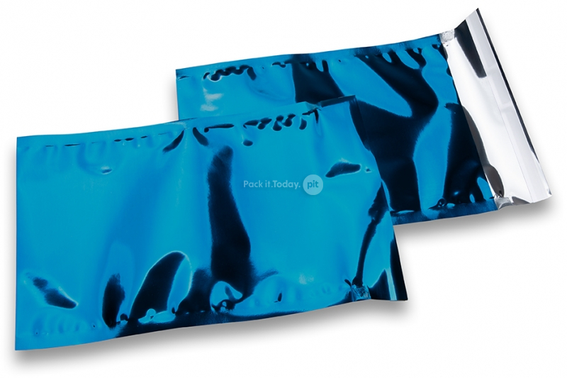 Blaue Metallic Folienumschläge - 162 x 229 mm
