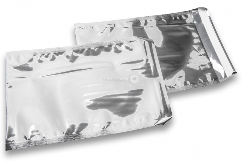 Silberne Metallic Folienumschläge - 162 x 229 mm