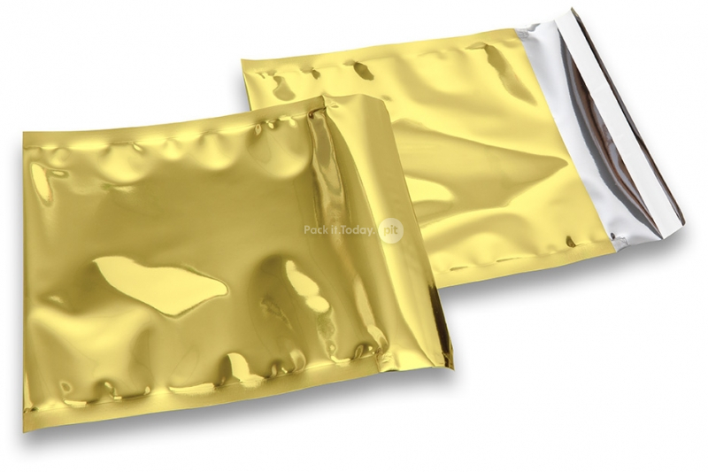 Goldene Metallic Folienumschläge - 165 x 165 mm