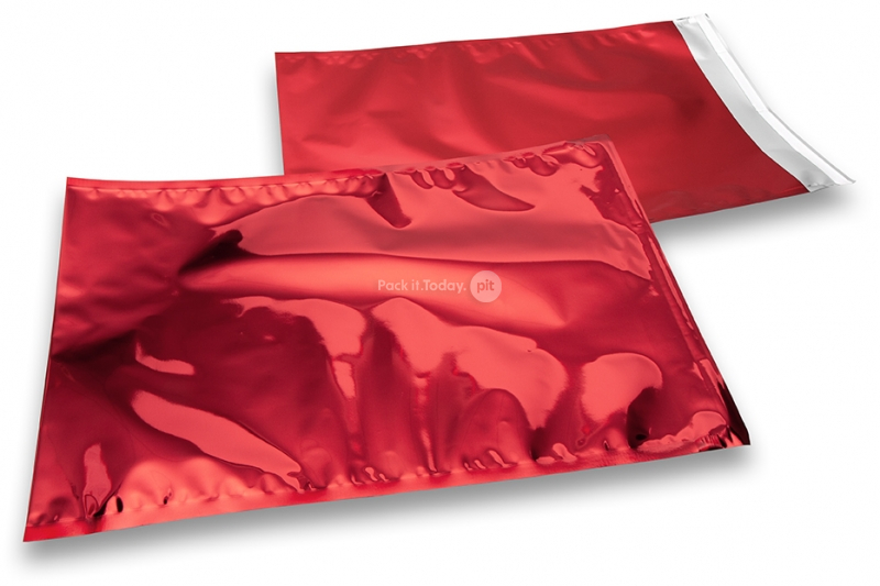 Rote Metallic Folienumschläge - 320 x 430 mm