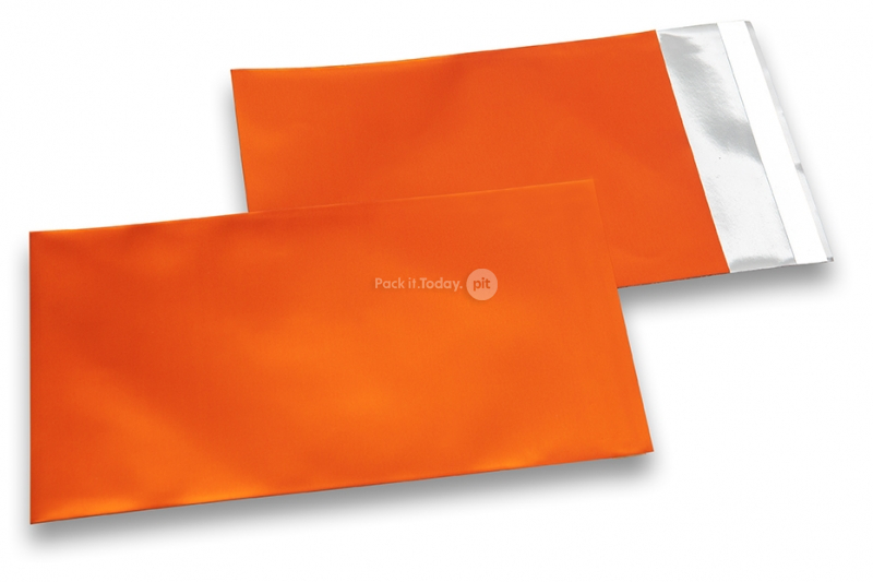 Orange Folienumschläge matt metallic farbig - 114 x 162 mm