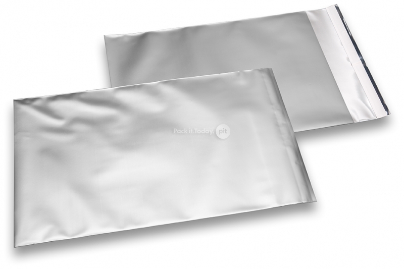 Silberne Folienumschläge matt metallic farbig - 180 x 250 mm
