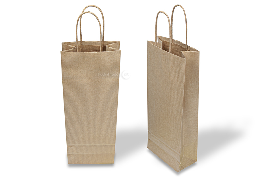 Papier Weintaschen - Braun