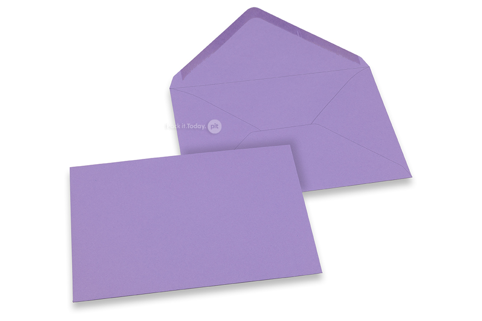 Farbige Umschläge für Glückwunschkarten - Violett, 125 x 175 mm