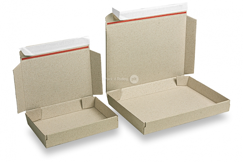 Klappschachteln selbstklebend Graspapier