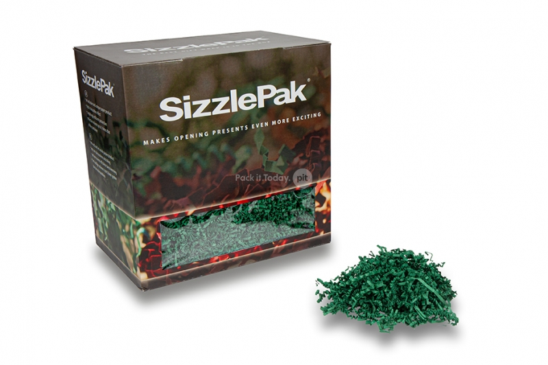Füllmaterial SizzlePak - Dunkelgrün (1.25 kg), 80 Gramm papier