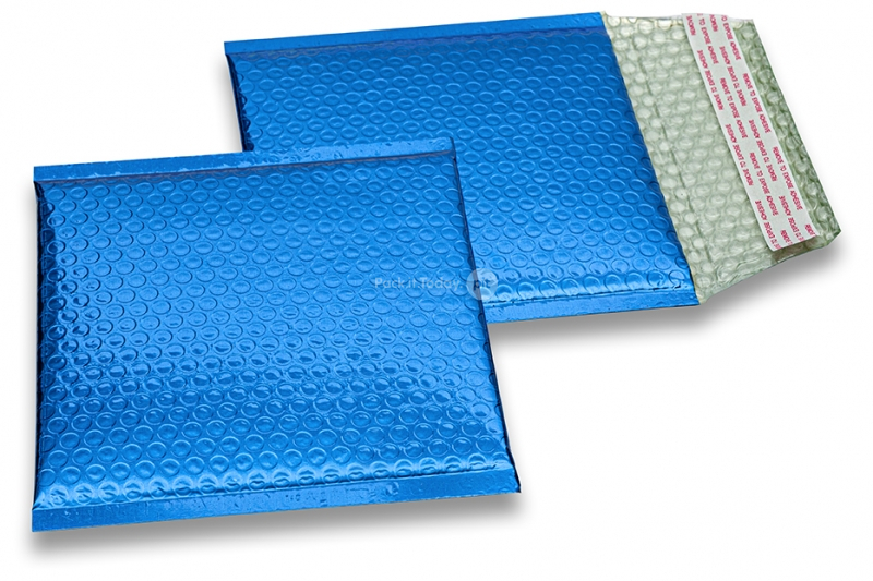 Luftpolstertaschen metallic umweltfreundlich - Dunkelblau 165 x 165 mm