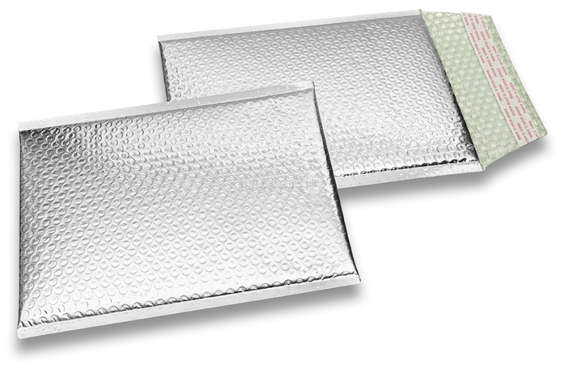 Luftpolstertaschen metallic umweltfreundlich - Silber 180 x 250 mm