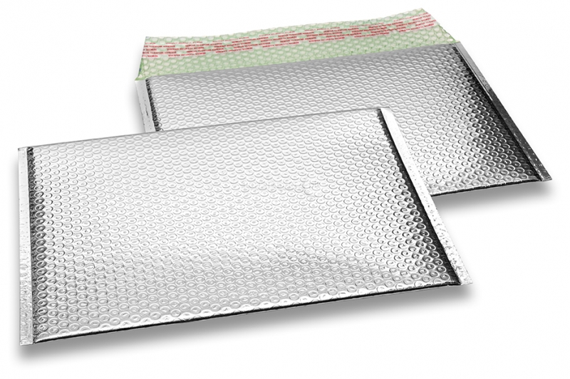 Luftpolstertaschen metallic umweltfreundlich - Silber 235 x 325 mm