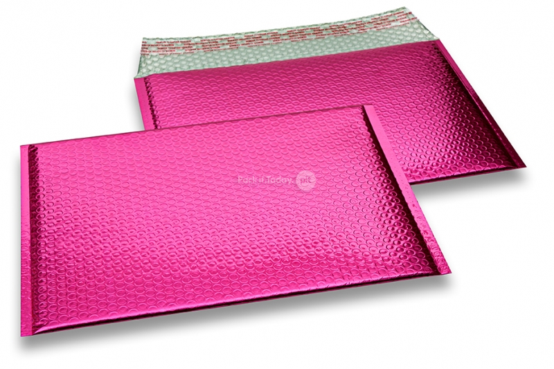 Luftpolstertaschen metallic umweltfreundlich - Rosa 235 x 325 mm