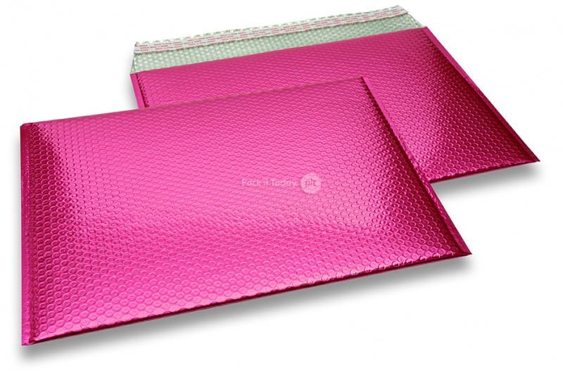 Luftpolstertaschen metallic umweltfreundlich - Rosa 320 x 425 mm