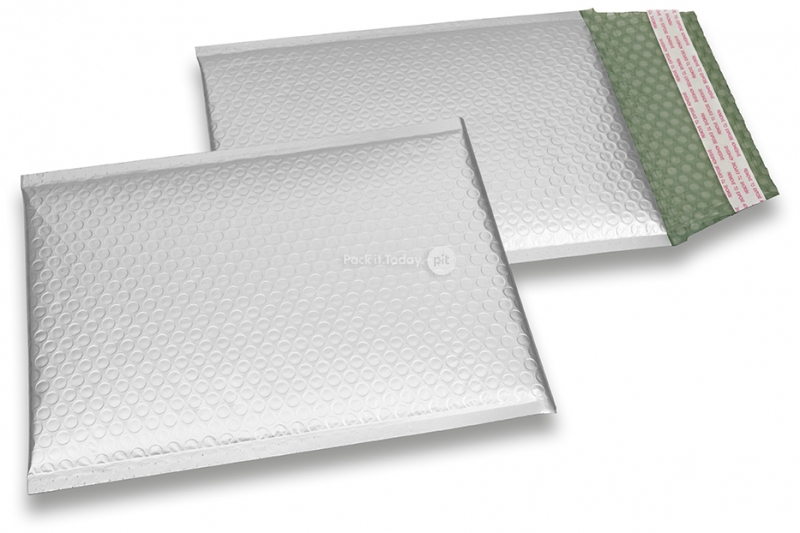Luftpolstertaschen matt metallic umweltfreundlich - Silber 180 x 250 mm