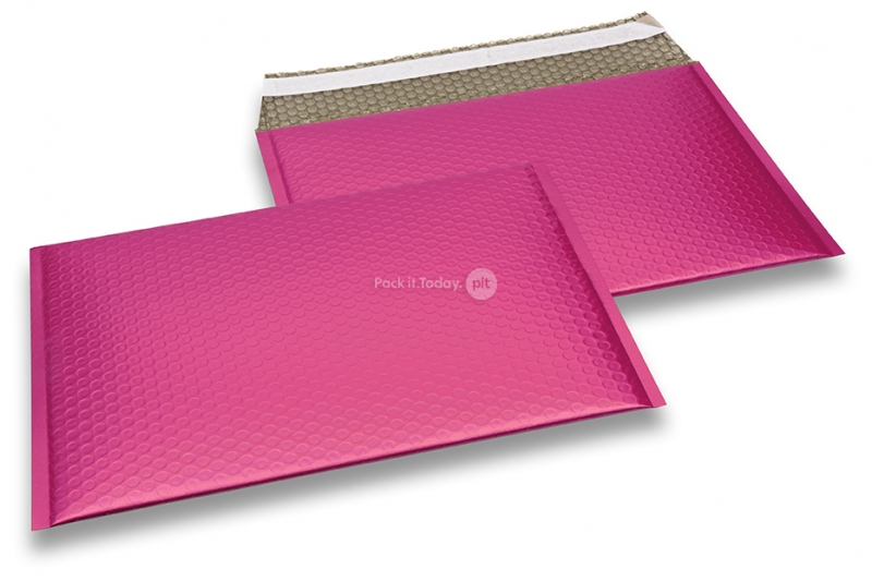 Luftpolstertaschen matt metallic umweltfreundlich - Rosa 235 x 325 mm