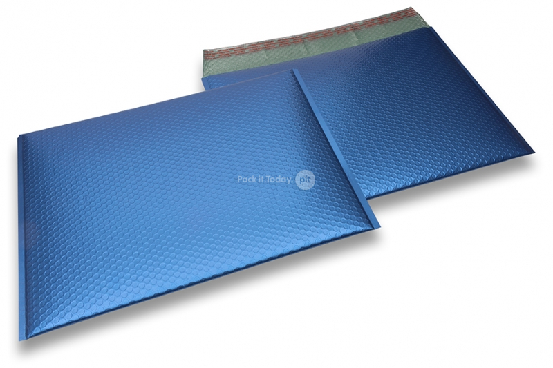 Luftpolstertaschen matt metallic umweltfreundlich - Dunkelblau 320 x 425 mm