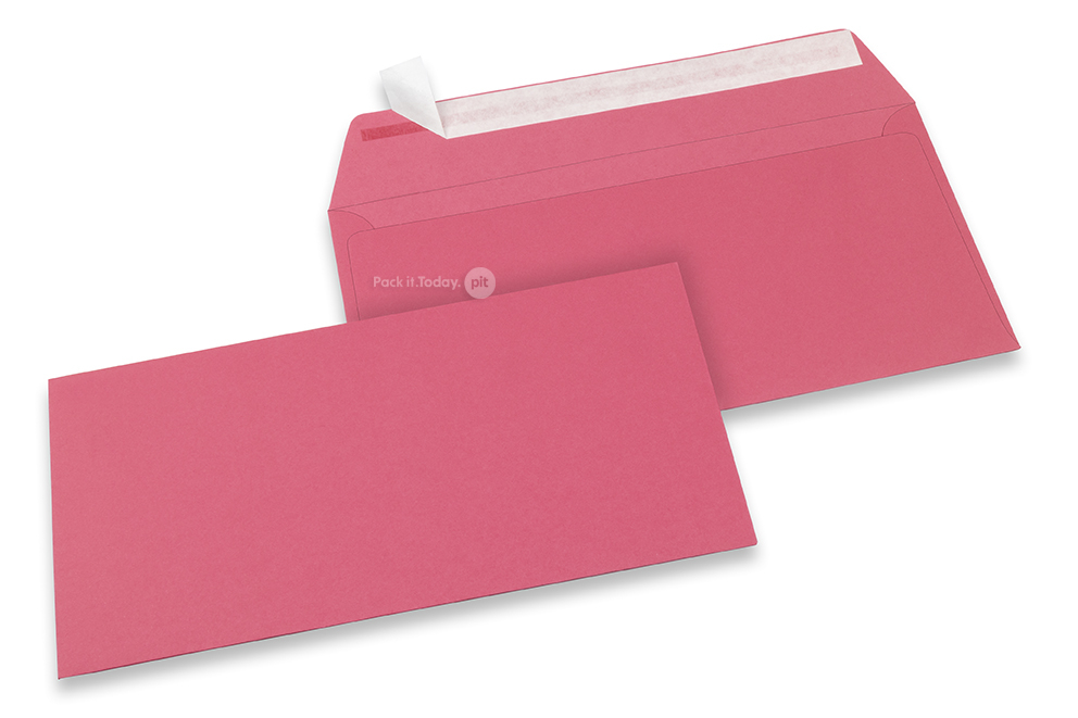 Farbige Briefumschläge Papier - Rosa, 110 x 220 mm